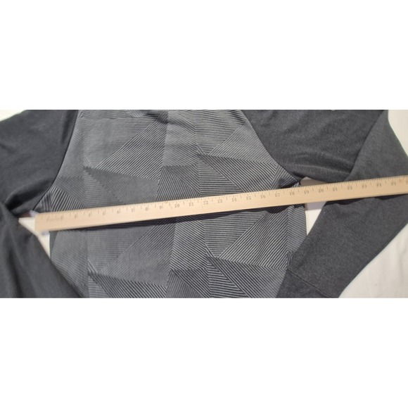 NFL Super Bowl Vlll‎ two toned gray full zip hoodie jacket geometric design  XS - Picture 10 of 13